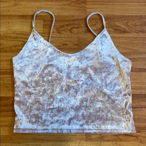 *SALE* Pink Velvet Crop top size S